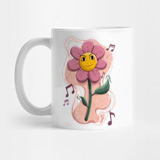 Cute Dancing Flower Music Mug